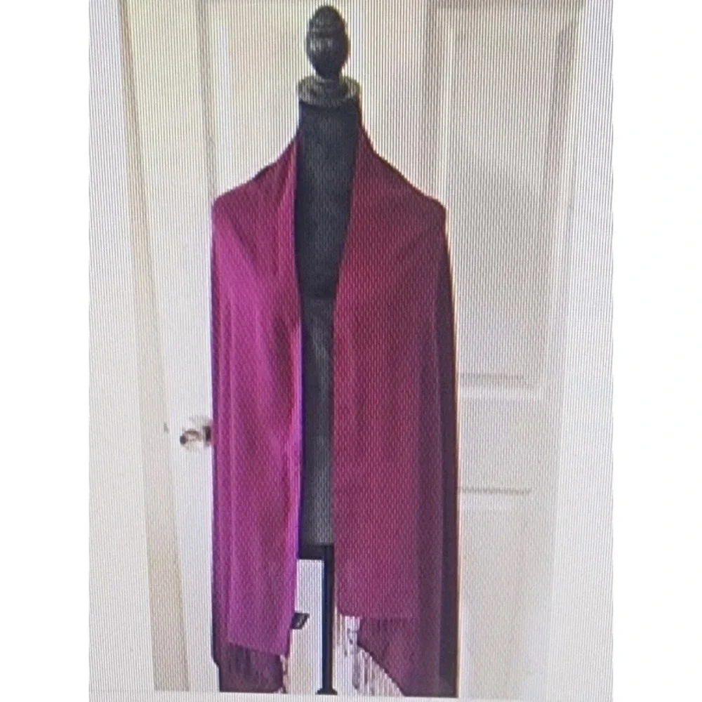 Shawl/ Scarf/Wrap by Pashmina in burgandy 35 x 72
